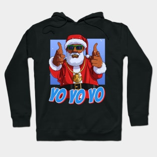 Black Santa Claus Hip Hop Christmas Hoodie